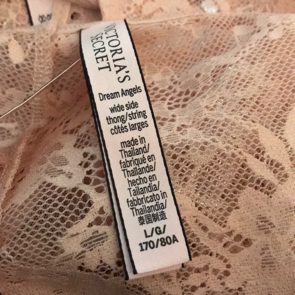 $5 in Bundles New Victoria Secret Floral Lace-trim Hipster Thong Panty Nude - Picture 6 of 6